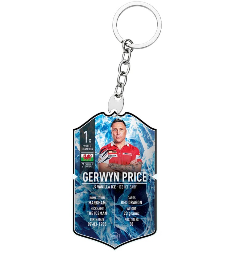 Iceman Ultimate Darts Keychain