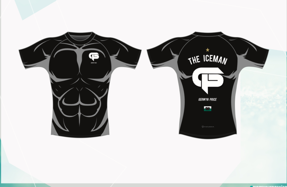 Round neck supporters top (black)